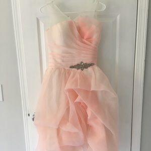Pink Midi Wedding Dress